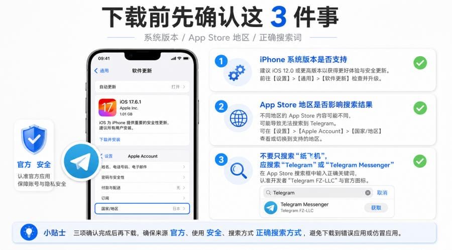纸飞机怎么下载到苹果手机？iPhone 安装与中文设置教程 配图 1