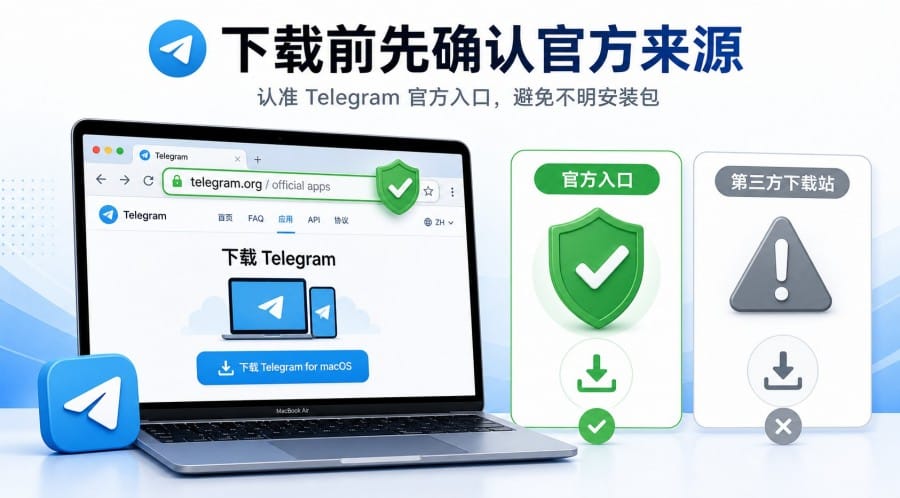 Mac 电脑纸飞机怎么安装?Telegram Mac 版下载与登录教程 配图 2
