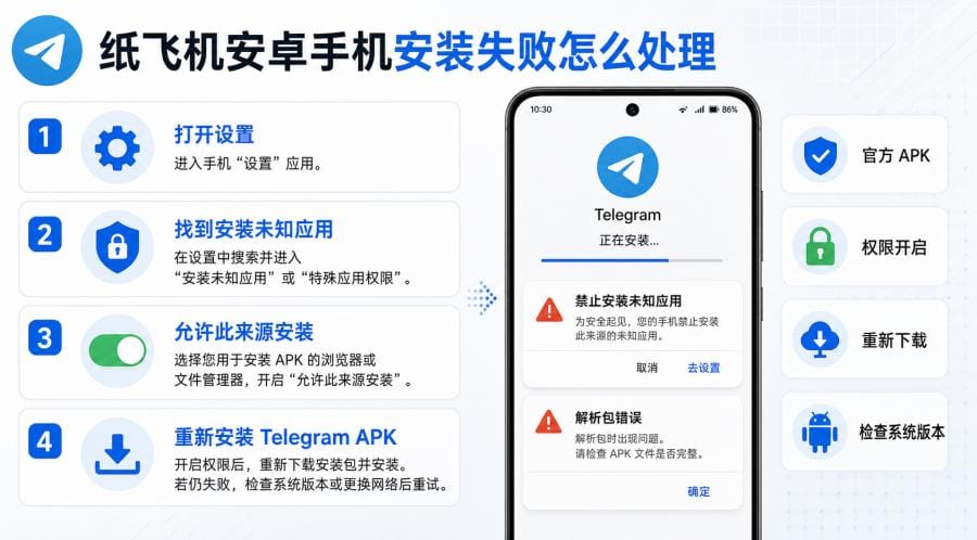 纸飞机安装不了怎么办？安卓手机和电脑端解决教程 配图 1