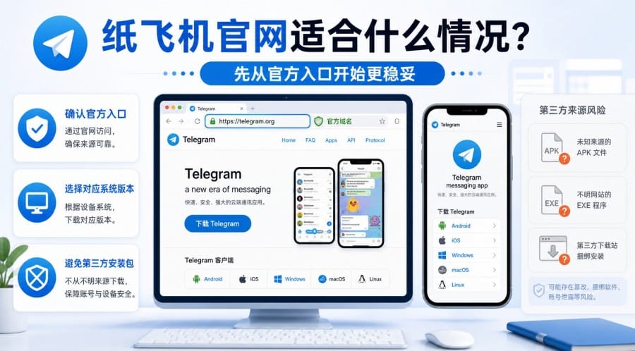 纸飞机官网、网页版和电脑版有什么区别?新手怎么选 配图 2