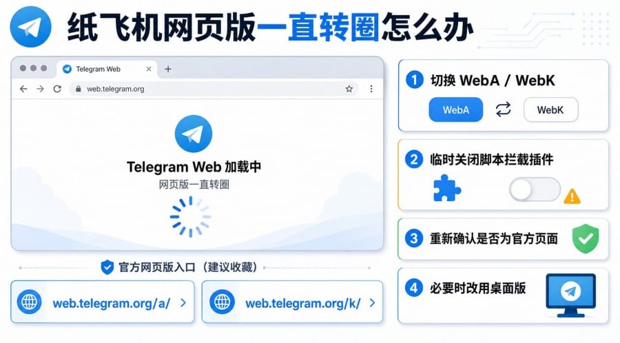 纸飞机页面打不开怎么办？官网、网页版和 t.me 链接排查教程 第 3 张正文图