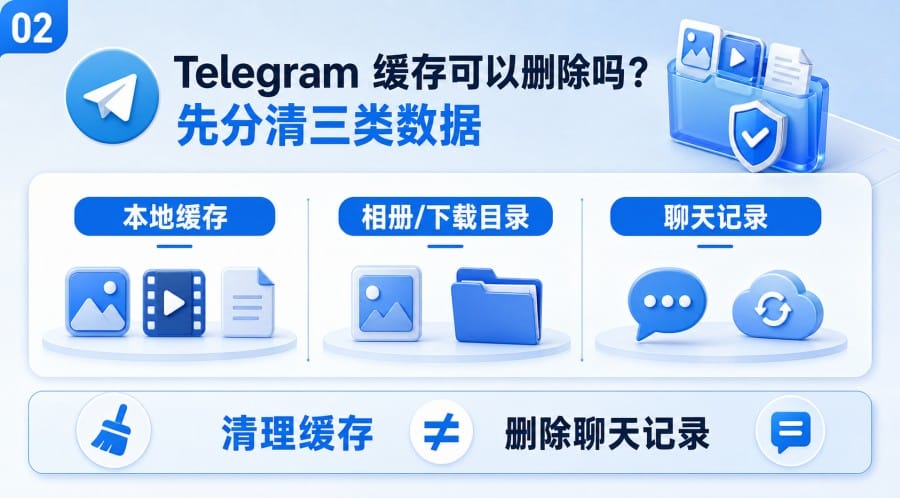 纸飞机缓存怎么清理? - step 1