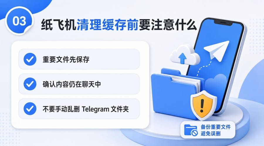 纸飞机缓存怎么清理? - step 2