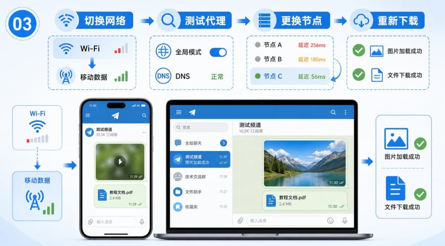 纸飞机 Telegram 图片和文件打不开怎么办? - step 2