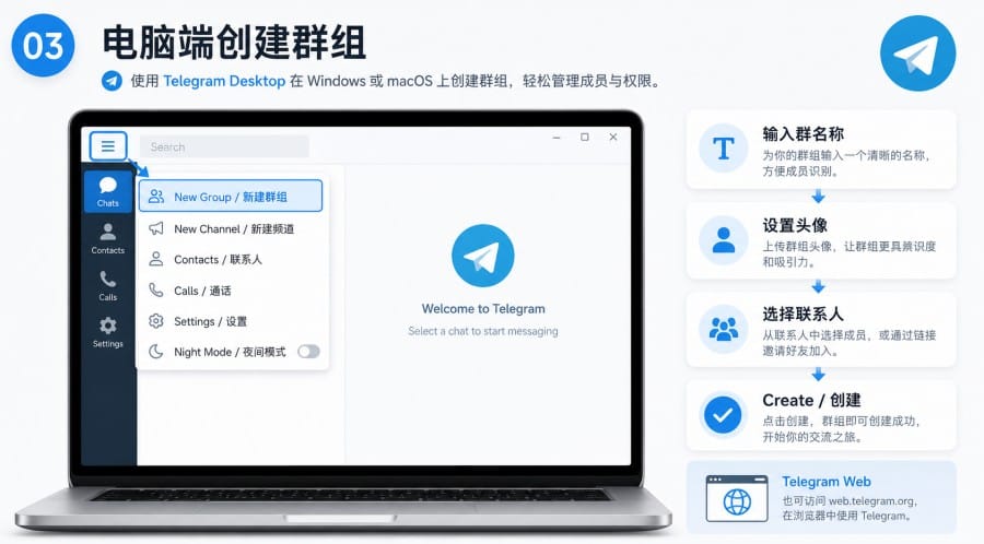 纸飞机如何创建群组 - 配图 2